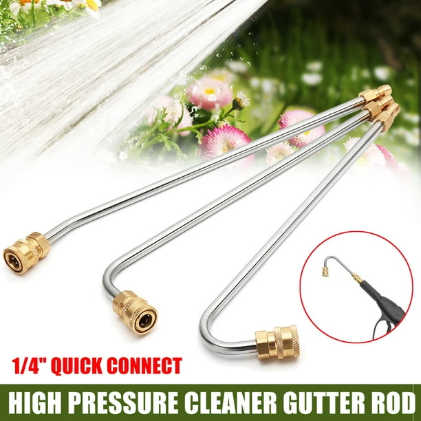High-Pressure Washer Gutter Rod U-shaped for Lance/Wand 1/4inch Quick Connect 
